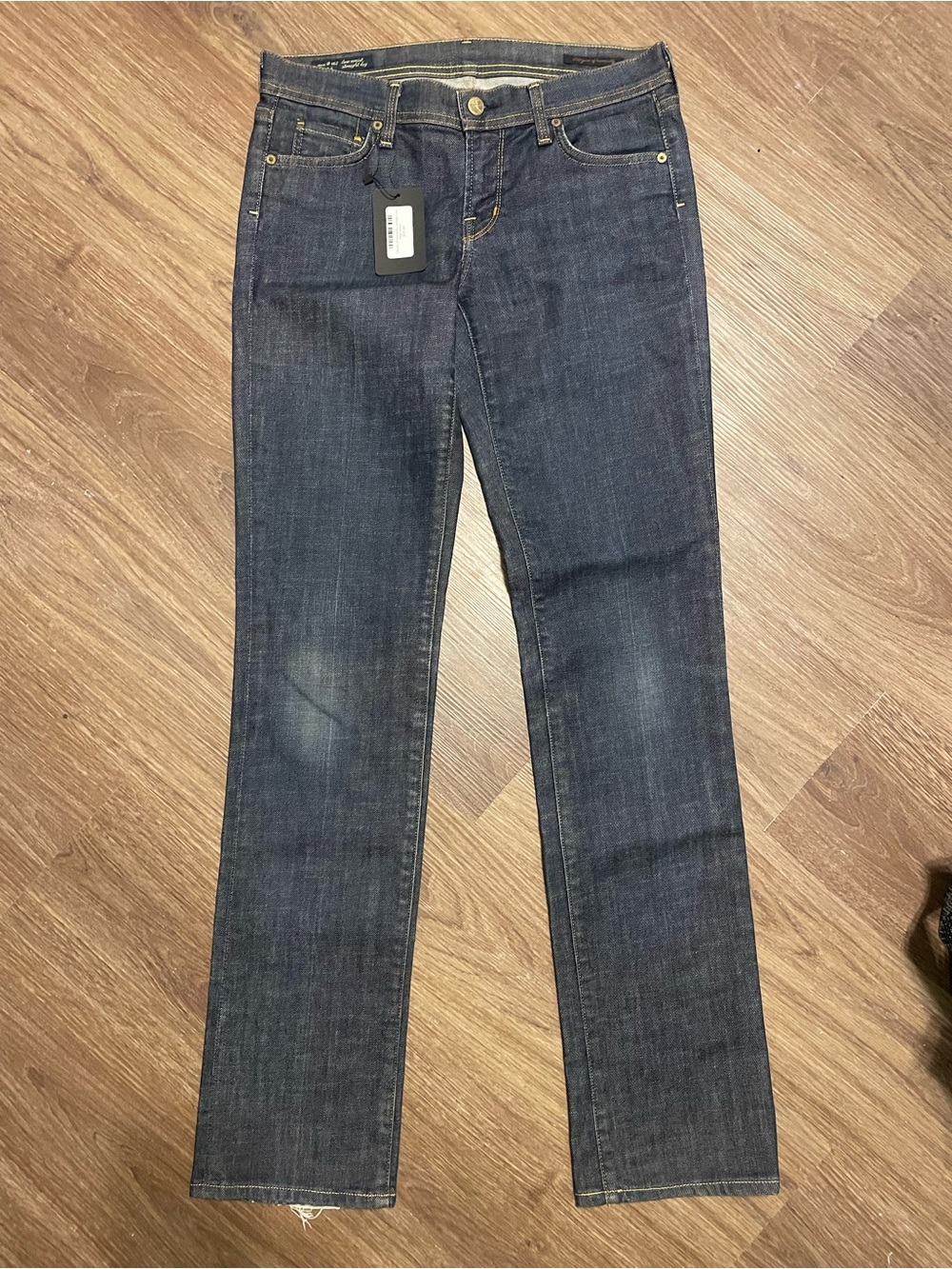 Citizens Of Humanity Ava Dark Indigo Low Rise Waist Straight-Leg Jeans